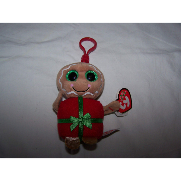 Adorno de regalo de pan de jengibre con clip Beanie Boo Ty Sweetsy