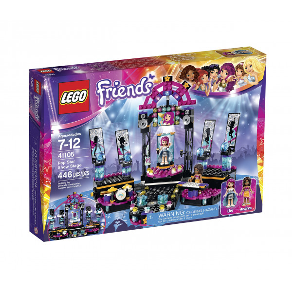 LEGO Friends 41105 Kit de construcción de escenario para el espectáculo de las estrellas del pop
