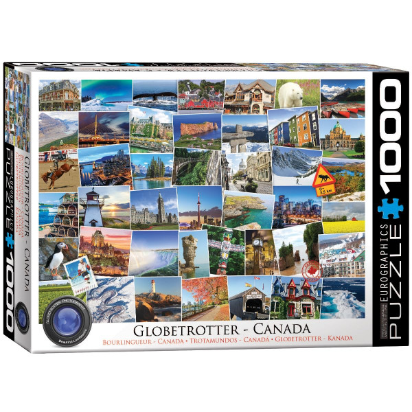 EuroGraphics - Puzzle de 1000 piezas Globetrotter Canadá
