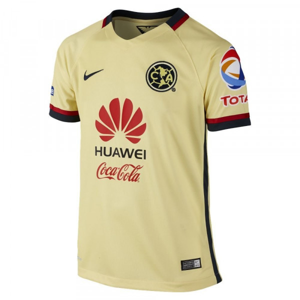 Nike Club America Home Réplica Jersey Talla Juvenil XL Amarillo