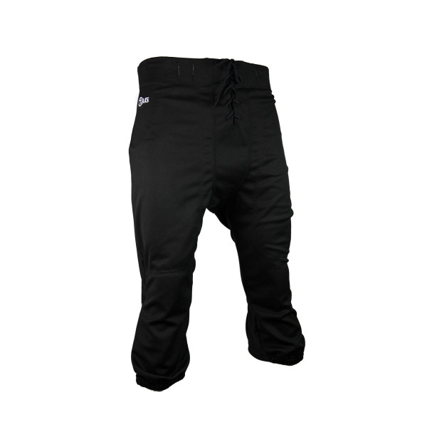 TAG Pantalón de fútbol con ranuras para jóvenes - Espalda de 5 piezas - Cintura elástica con ranuras - Entrepierna completa Duke - Ideal para practicar fútbol - Negro - Extragrande
