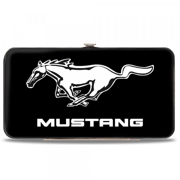 Buckle-Down Cartera con bisagra y hebilla para mujer - Mustang, 7 x 4
