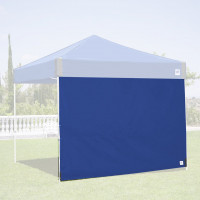 Pared lateral simple E-Z UP, se adapta a patas rectas de 10', accesorio de clip para armazón, azul real