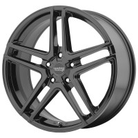 Rueda American Racing AR907 en negro brillante (17x7,5/5x114,3 mm, desplazamiento de +42 mm)