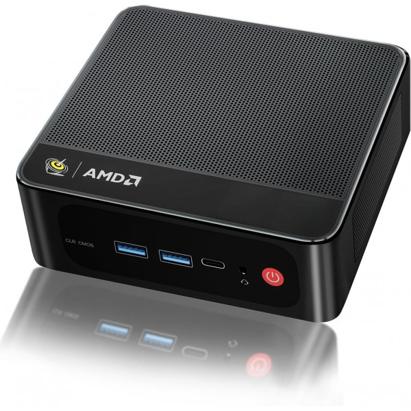 Beelink SER5 Mini PC, AMD Ryzen 5 5500U (6C/12T, hasta 4,0 GHz), Mini computadora 16 GB DDR4 RAM 480 GB M.2 2280 SSD Gráficos 7 núcleos 1800 MHz, compatible con pantalla triple 4K/HDMI+DP+Type-C/Wifi6/BT5.4