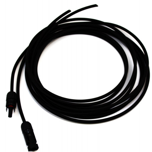 Renogy Un par de 10 pies. Kit adaptador 12AWG Cable solar fotovoltaico con conectores hembra y macho, conecte el panel solar y el controlador de carga