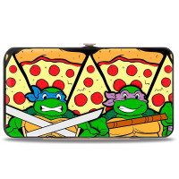 Poses de batalla de tortugas/Pizza - Cartera con bisagras