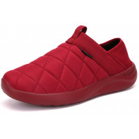KUBUA Pantuflas para Hombre y Mujer - Cómodos Zapatos de Casa sin Cordones Rojo
