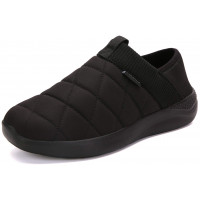 KUBUA Pantuflas para Hombre y Mujer - Cómodos Zapatos de Casa sin Cordones A Negro