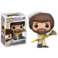¡Funko POP! TV: Bob Ross - Figura coleccionable de Bob Ross con mono