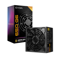 EVGA 650 G6, 80 Plus Gold 650W, totalmente modular, modo ecológico con ventilador FDB, condensadores 100% japoneses, 10 años de garantía, incluye autoprobador de encendido, tamaño compacto de 140 mm, fuente de alimentación 220-G6-0650-X1