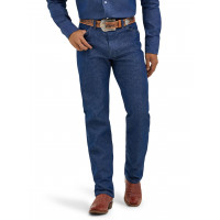 Wrangler Vaqueros 13MWZ de corte vaquero para hombre, ajuste original, índigo rígido, 33 W x 34 L