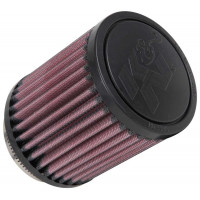 Filtro de aire con abrazadera universal de por vida original de alto flujo K&N: alto rendimiento, premium, lavable: diámetro de brida: 2.4375 pulgadas, altura del filtro: 4 pulgadas, longitud de brida: 0.625 pulgadas, forma: redonda, RU-0800