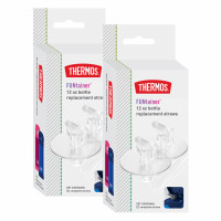 THERMOS FUNtainer Pajitas de repuesto para botella de agua para niños con aislamiento de 12 onzas, 4 pajitas