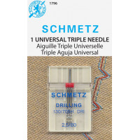 Agujas para máquina de coser SCHMETZ Triple (130/705 H DRI) - Cardadas - Tamaño 2.5/80