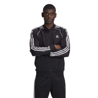 adidas Originals Chaqueta deportiva Adicolor Classics Superstar para hombre, negro/blanco, talla grande EE. UU.