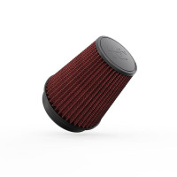Filtro de aire con abrazadera universal original de por vida de alto flujo K&N: alto rendimiento, premium, lavable: diámetro de brida: 6 pulgadas, altura del filtro: 8 pulgadas, longitud de brida: 1 pulgada, forma: redondo cónico, RF-1020