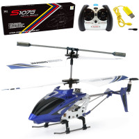 Cheerwing S107/S107G Phantom 3CH 3.5 canales Mini helicóptero RC con giroscopio azul