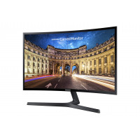 SAMSUNG Monitor de computadora curvo CF396 de 23,5, AMD FreeSync para juegos avanzados, tiempo de respuesta de 4 ms, amplio ángulo de visión, diseño ultradelgado, LC24F396FHNXZA, negro