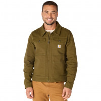 Carhartt Chaqueta Berwick Rugged Flex® Duck para hombre, troncos bruñidos, grande