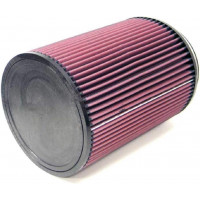 Filtro de aire con abrazadera universal original de por vida de alto flujo K&N: alto rendimiento, premium, lavable: diámetro de brida: 6 pulgadas, altura del filtro: 10 pulgadas, longitud de brida: 1 pulgada, forma: redonda, RU-3270