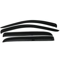 Para Dodge Ram Mega Cab 2006-2009, visera acrílica de estilo delgado, protector contra la lluvia