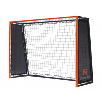 Goalrilla Striker - Entrenador de rebote de fútbol con portería y red de rebote ultrarresponsiva de doble cara, grande