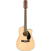 Fender CD-60SCE Guitarra Acústica Dreadnought de 12 Cuerdas, Natural
