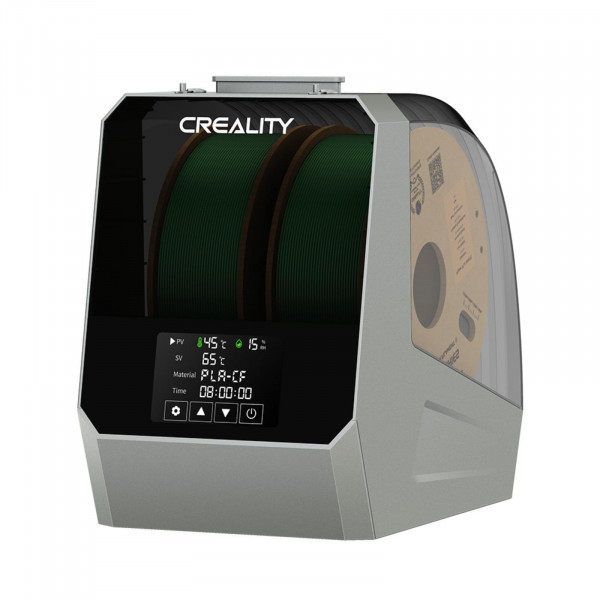 Secador de filamento Creality Space PI Plus, 2 carretes de almacenamiento de filamento de impresión 3D con ventilador incorporado, pantalla táctil de 4, calefacción PTC de 360 ​​℃, caja de almacenamiento deshidratador mejorada para PLA/PETG/ABS/Nylon de 