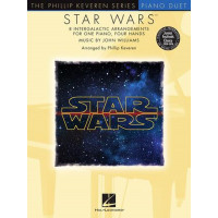 Star Wars - Colección de partituras para piano dueto para 1 piano y 4 manos de John Williams | Organizado por Phillip Keveren | La serie de Phillip Keveren | Edición tardía... (Phillip Keveren Series Piano Duet)