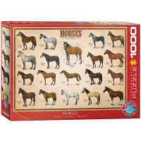 EuroGraphics Caballos Puzzle de 1000 piezas