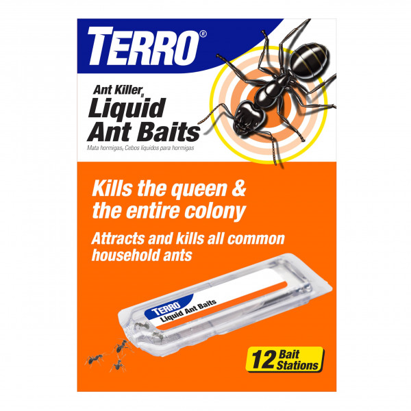 TERRO Estaciones de cebo líquido para matar hormigas, paquete de 12, trampas para hormigas de interior, T300B
