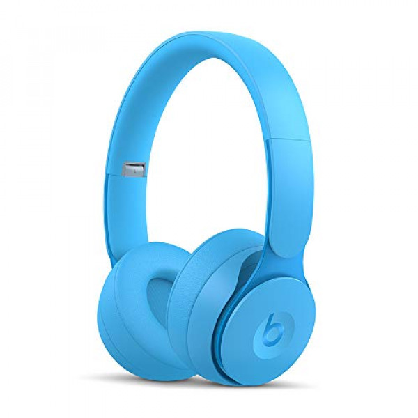 Auriculares internos inalámbricos con cancelación de ruido Beats Solo Pro - Chip para auriculares Apple H1, Bluetooth de clase 1, cancelación activa de ruido, transparencia, 22 horas de tiempo de escucha - Azul claro