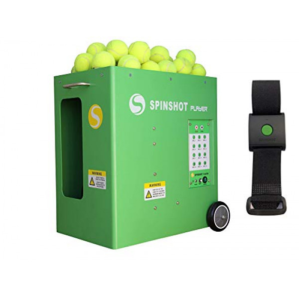 Máquina de pelotas de tenis Spinshot Player modelo Main Power con opción de reloj remoto