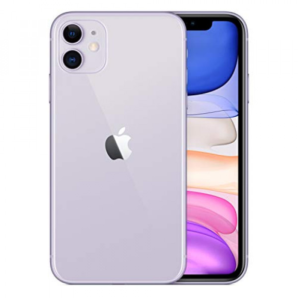 Apple iPhone 11, 64 GB, desbloqueado - Púrpura (renovado)