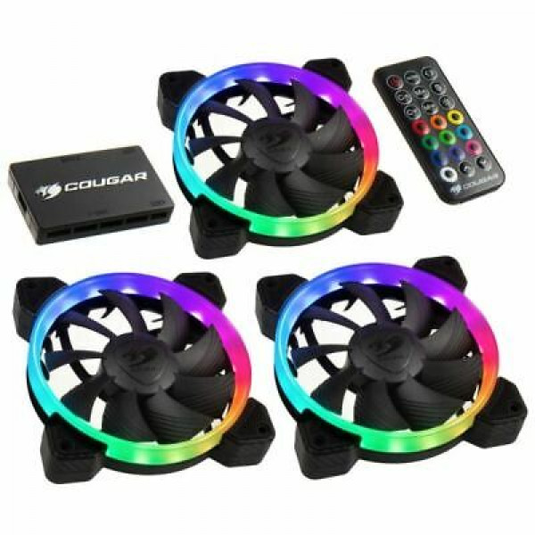 Cougar Hydraulic Vortex RGB HPB 120 mm PWM HDB Kit de refrigeración con iluminación RGB