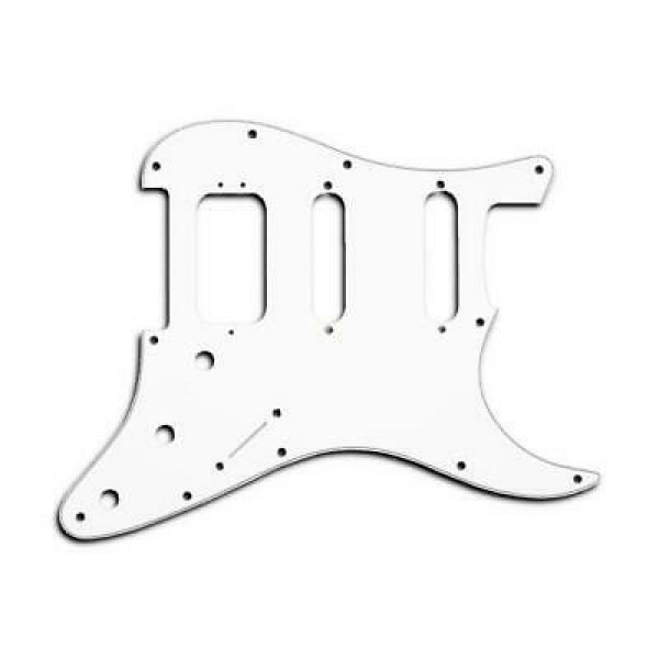 Fender HSS Stratocaster White 3 Ply W / B / W Golpeador de 11 agujeros 005-0671-049