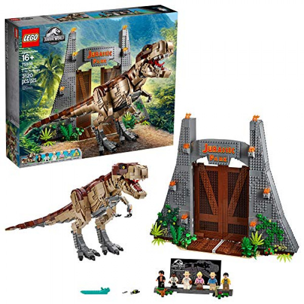 LEGO Jurassic World Jurassic Park: T.rex Rampage 75936 Kit de construcción, nuevo 2020 (3120 piezas)