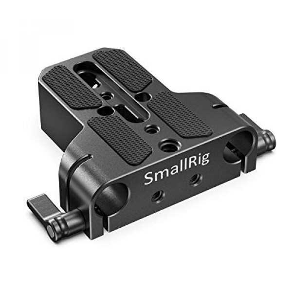 Placa base de cámara SMALLRIG con abrazadera de riel de varilla para Sony A6500 A6600, para Panasonic GH5, Sony A7 Series, etc., tanto para cámaras como para jaulas -1674