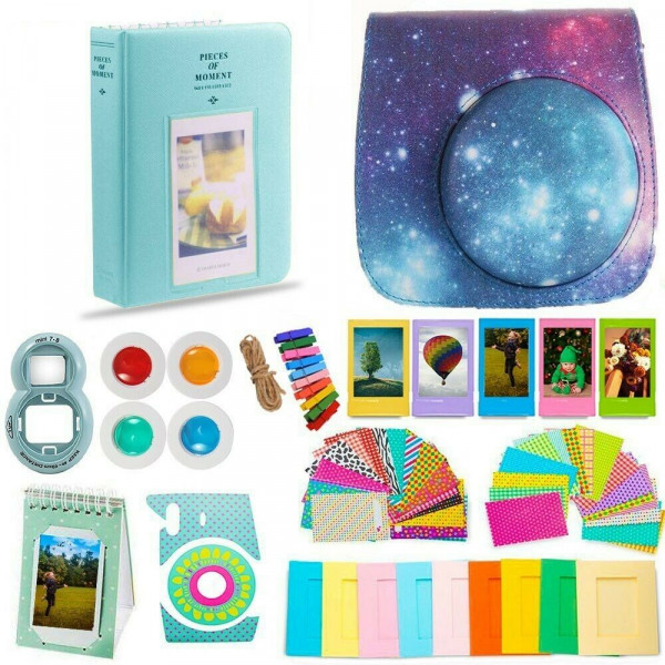 Accesorios para cámara Fujifilm Instax Mini 9/8 - ¡Kit grande y colorido!