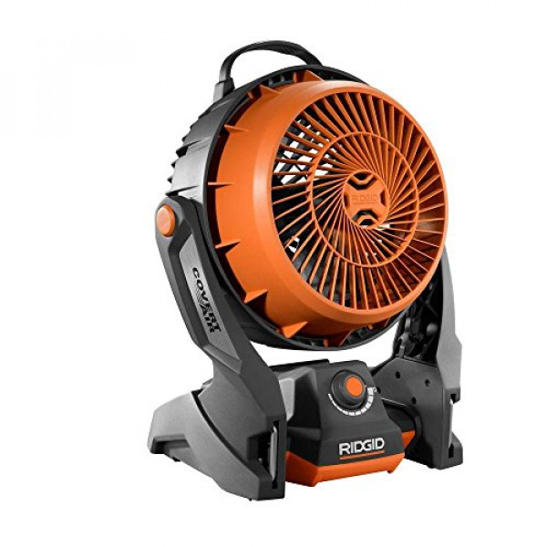 Ridgid R860720B GEN5X Ventilador híbrido con cable e inalámbrico de 18 voltios (batería y cargador no incluidos) (renovado)