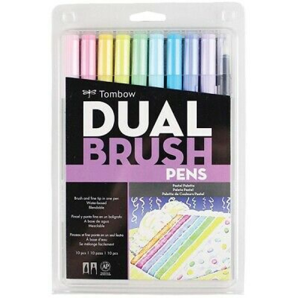 Rotuladores Tombow Pastel Dual Brush