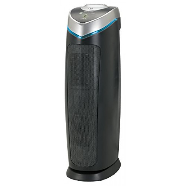 Purificador de aire con filtro True HEPA de Germ Guardian con desinfectante de luz UV, elimina los gérmenes, filtra las alergias, el polen, el humo, el polvo, la caspa de las mascotas, los olores del moho, purificador de aire silencioso de 22 pulgadas 4 e