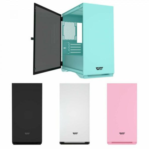 darkFlash DLM22 Pink Micro-ATX Tower Gaming Computadora PC Case Escritorio