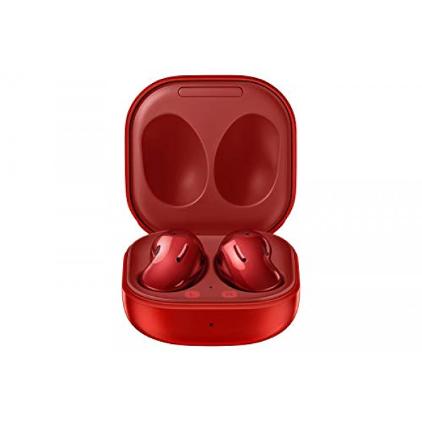 Samsung Electronics Galaxy Buds Live, auriculares inalámbricos verdaderos con cancelación activa de ruido (estuche de carga inalámbrica incluido), rojo místico (versión para EE. UU.)