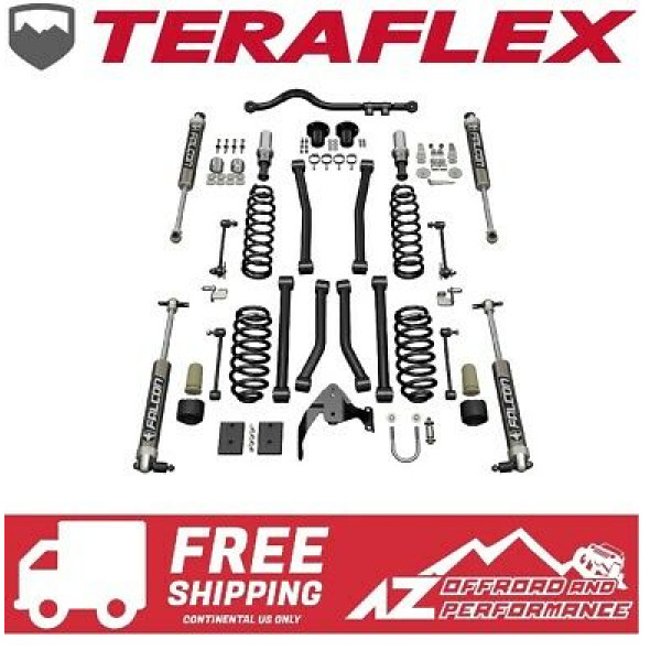 Kit de elevación TeraFlex Sport ST3 de 3 con amortiguadores Falcon 2.1 07-18 Jeep Wrangler JK 2DR
