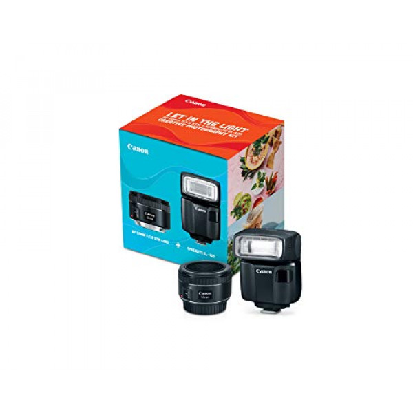 Canon EF 50 mm f / 1.8 STM + Speedlite EL-100