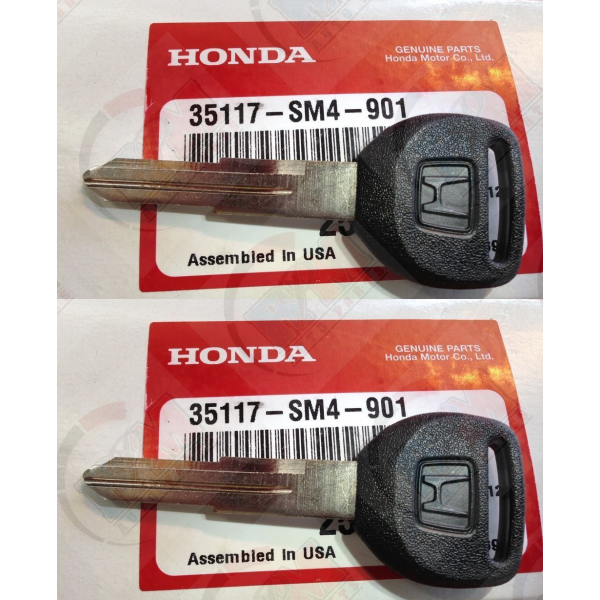 LLAVE DE ENCENDIDO EN BLANCO MASTER ORIGINAL HONDA 35117SM4901 CIVIC CRX DEL SOL (JUEGO DE 2)