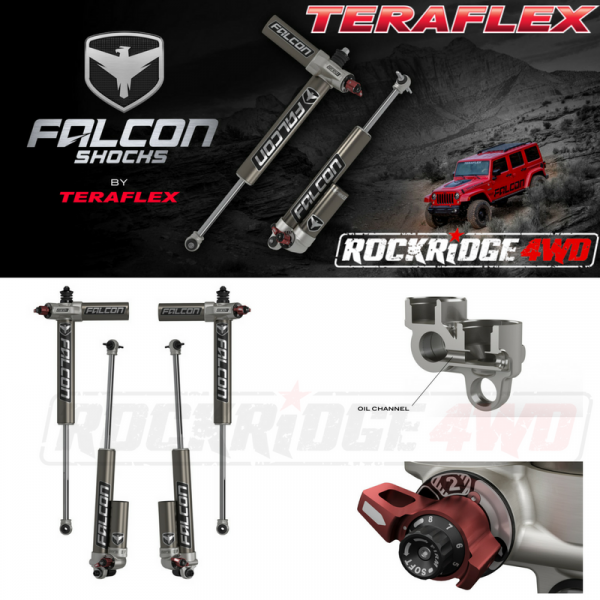 AMORTIGUADORES PIGGYBACK DE AJUSTE RÁPIDO SERIE 3.3 TERAFLEX FALCON para JEEP JK 4DR 1.5-2.5 