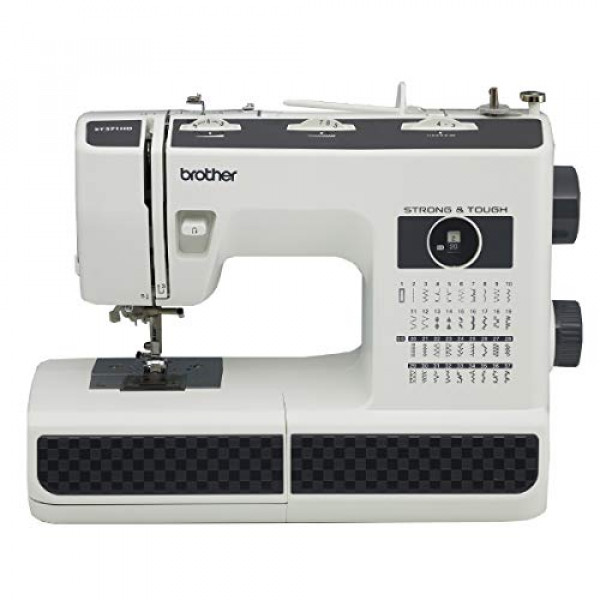 Máquina de coser Brother ST371HD, fuerte y resistente, 37 puntadas incorporadas, opción de brazo libre, 6 pies incluidos